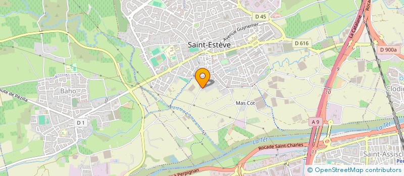 localisation de l'entreprise DELSEG  SAINT-ESTEVE