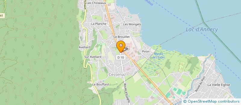 localisation de l'entreprise DELSTEIN à SEVRIER