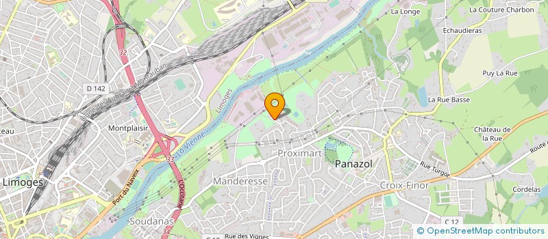 localisation de l'entreprise DELT'AGRI  PANAZOL