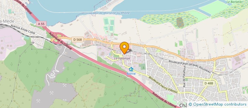 localisation de l'entreprise DELT'AMIANTE à CHATEAUNEUF-LES-MARTIGUES