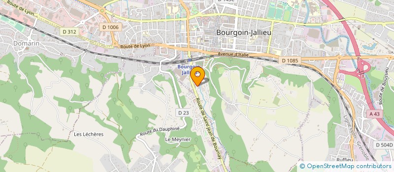 localisation de l'entreprise DELT'ANIMATION à BOURGOIN-JALLIEU