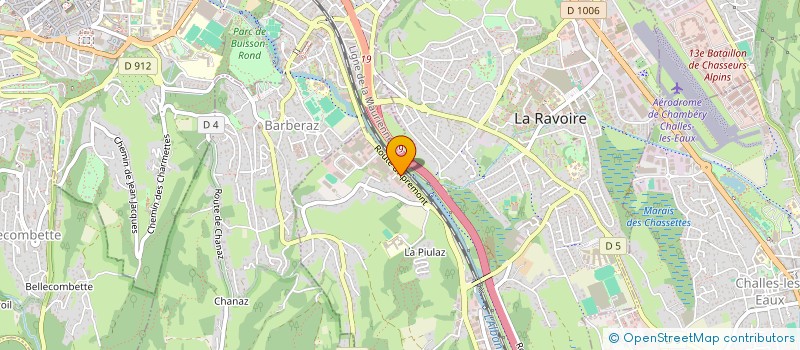 localisation de l'entreprise DELT'AX  LA RAVOIRE