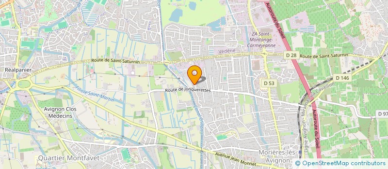 localisation de l'entreprise DELT'INCENDIE ALARME à MORIERES-LES-AVIGNON