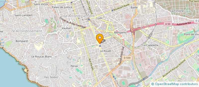 localisation de l'entreprise DELTA 130.132 à MARSEILLE