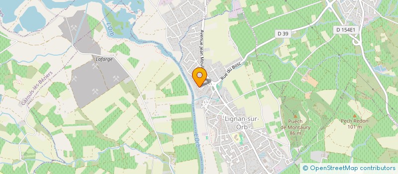 localisation de l'entreprise DELTA 2  LIGNAN-SUR-ORB