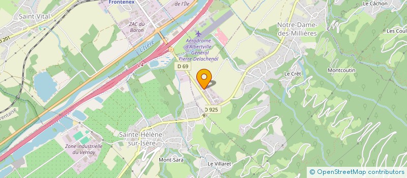 localisation de l'entreprise DELTA 2S  NOTRE-DAME-DES-MILLIERES