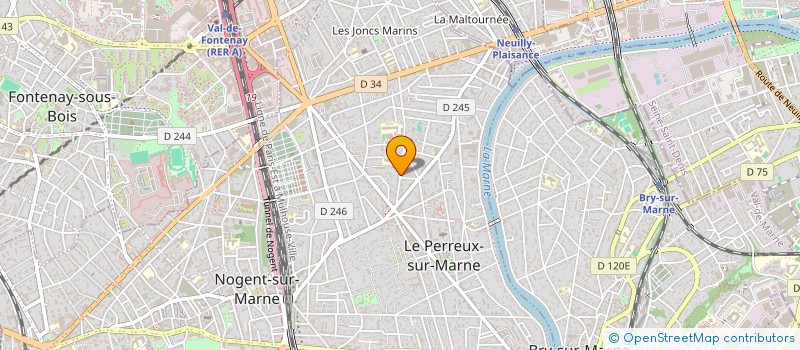 localisation de l'entreprise DELTA à LE PERREUX-SUR-MARNE
