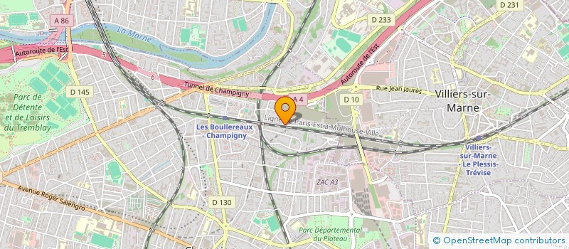 localisation de l'entreprise DELTA à CHAMPIGNY-SUR-MARNE