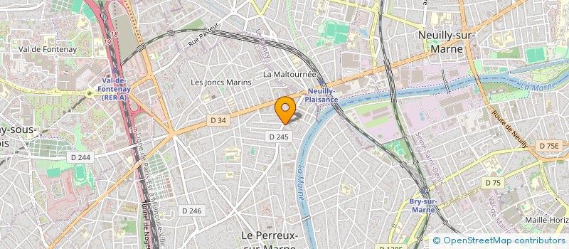 localisation de l'entreprise DELTA  LE PERREUX-SUR-MARNE