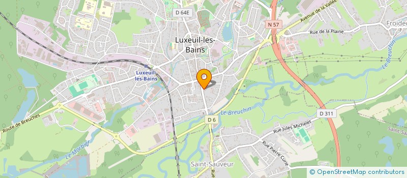 localisation de l'entreprise DELTA 4  LUXEUIL-LES-BAINS