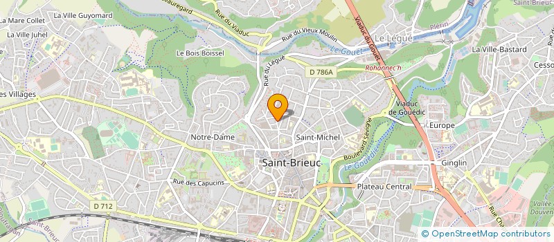 localisation de l'entreprise DELTA 4 à SAINT-BRIEUC