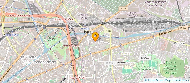 localisation de l'entreprise DELTA  PANTIN