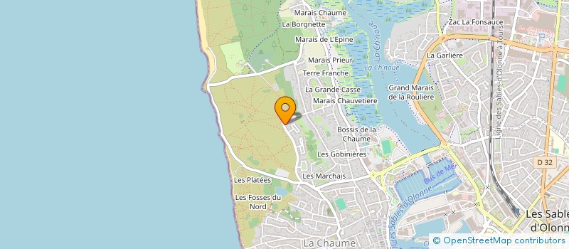 localisation de l'entreprise DELTA à LES SABLES D'OLONNE