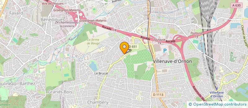 localisation de l'entreprise DELTA  VILLENAVE-D'ORNON