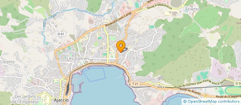 localisation de l'entreprise DELTA 6 à AJACCIO