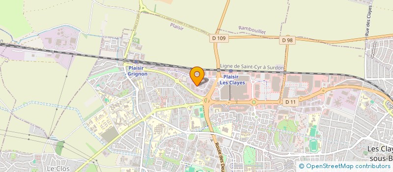 localisation de l'entreprise DELTA 78  PLAISIR