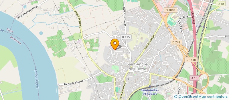 localisation de l'entreprise DELTA 8  SAINT-ANDRE-DE-CUBZAC
