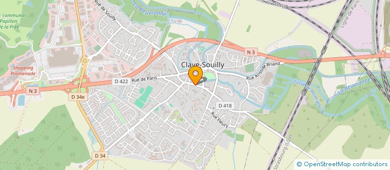 localisation de l'entreprise DELTA  CLAYE-SOUILLY