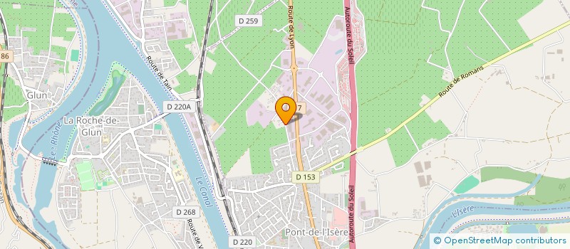 localisation de l'entreprise DELTA  PONT-DE-L'ISERE