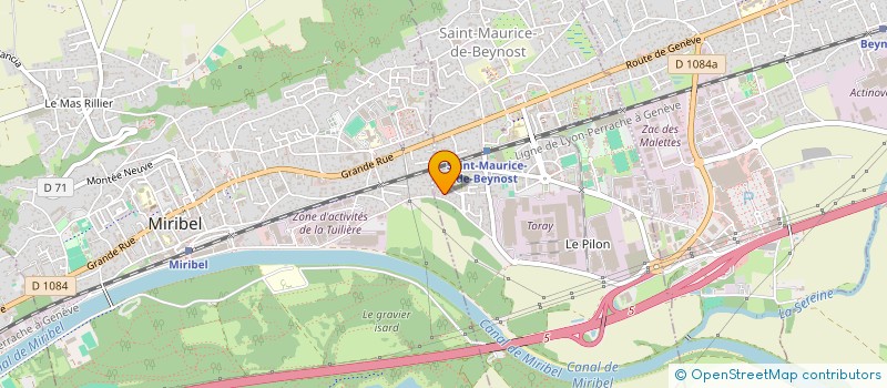 localisation de l'entreprise DELTA  SAINT-MAURICE-DE-BEYNOST