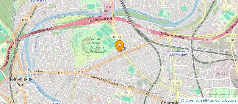 localisation de l'entreprise DELTA à CHAMPIGNY-SUR-MARNE