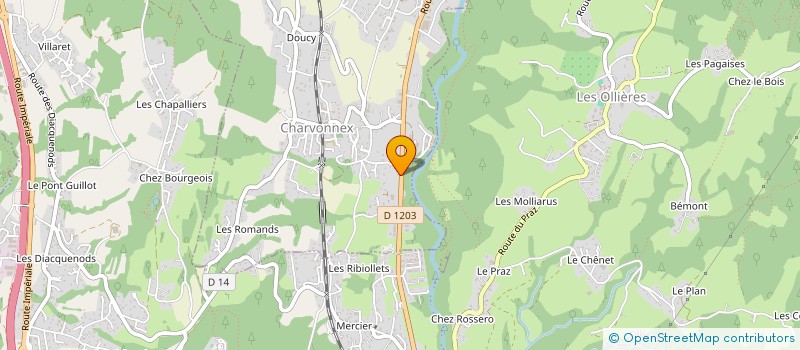 localisation de l'entreprise DELTA  CHARVONNEX