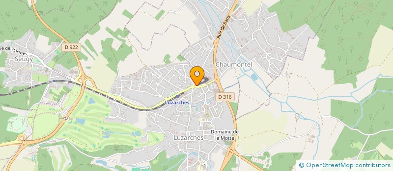 localisation de l'entreprise DELTA  LUZARCHES