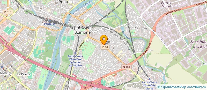 localisation de l'entreprise DELTA  SAINT-OUEN-L'AUMONE