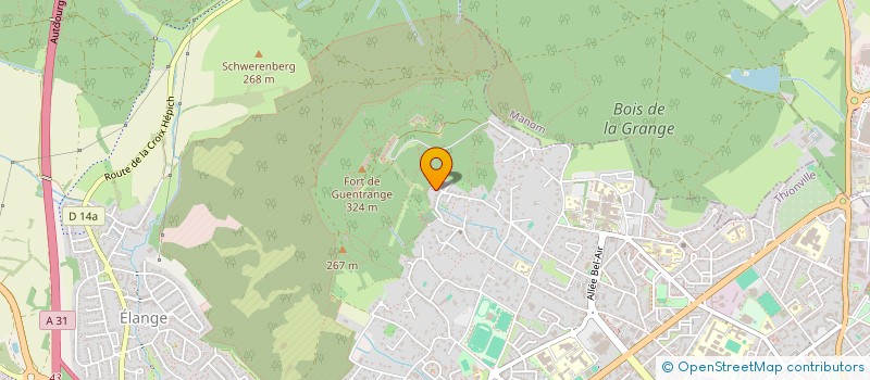 localisation de l'entreprise DELTA  THIONVILLE