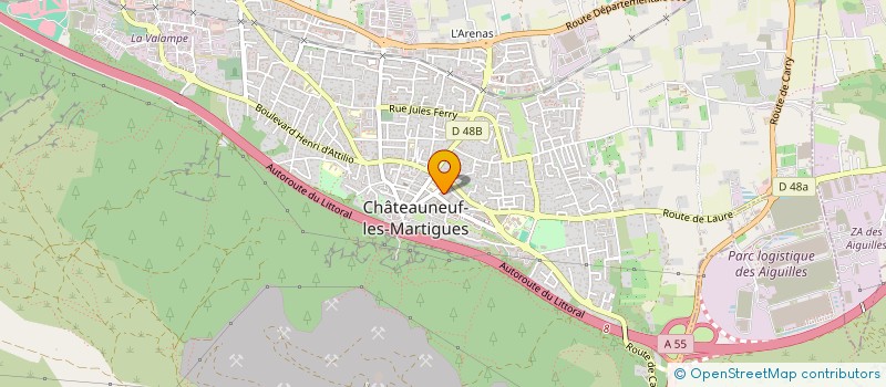 localisation de l'entreprise DELTA AERO SYSTEMS  CHATEAUNEUF-LES-MARTIGUES