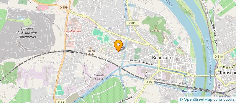 localisation de l'entreprise DELTA AGRI SERVICE  BEAUCAIRE