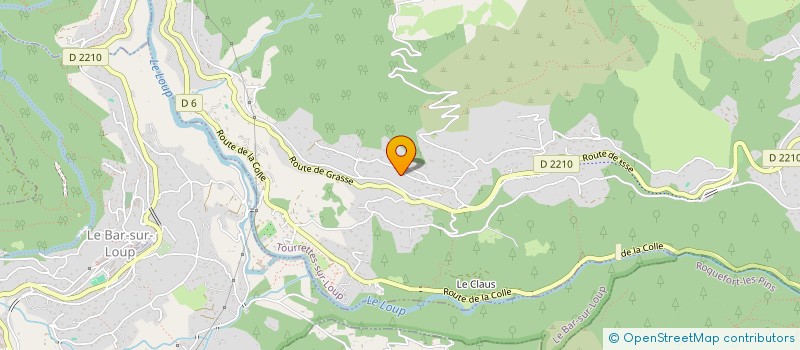 localisation de l'entreprise DELTA ANTENNE ALARME à TOURRETTES-SUR-LOUP