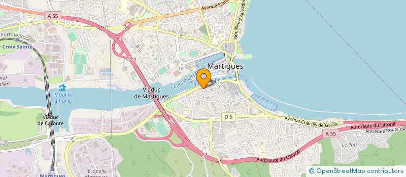 localisation de l'entreprise DELTA AUTO LOCATION à MARTIGUES