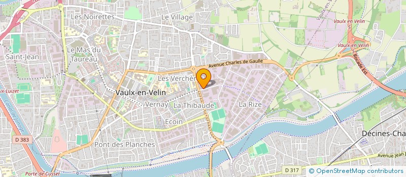 localisation de l'entreprise DELTA AUTOMATIQUE à VAULX-EN-VELIN