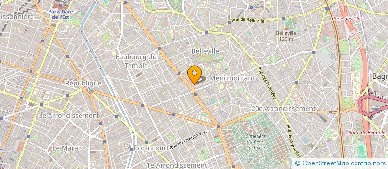 localisation de l'entreprise DELTA BAT  PARIS