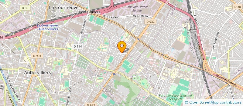 localisation de l'entreprise DELTA BAT  AUBERVILLIERS