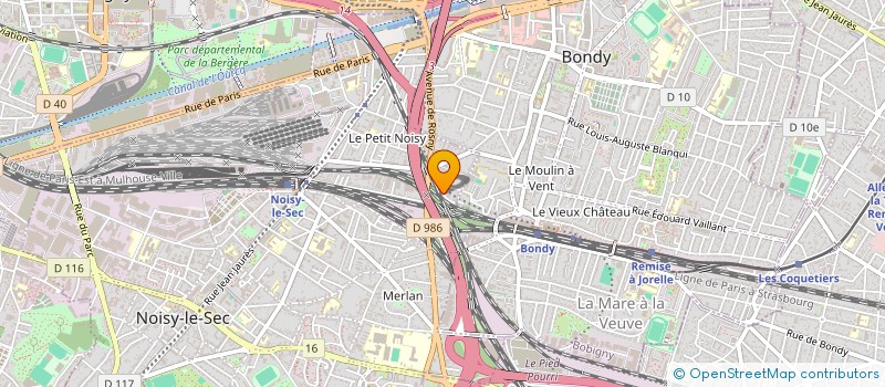 localisation de l'entreprise DELTA-BATIMENT à NOISY-LE-SEC