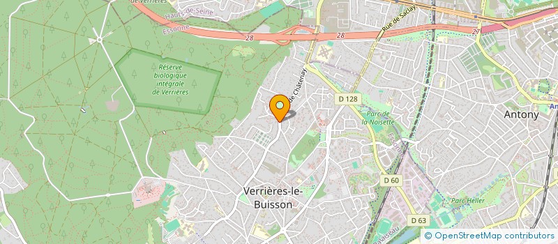 localisation de l'entreprise DELTA BATIMENT  VERRIERES-LE-BUISSON