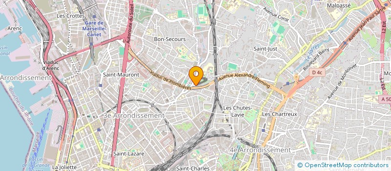localisation de l'entreprise DELTA BEAUTE DISTRIBUTION à MARSEILLE