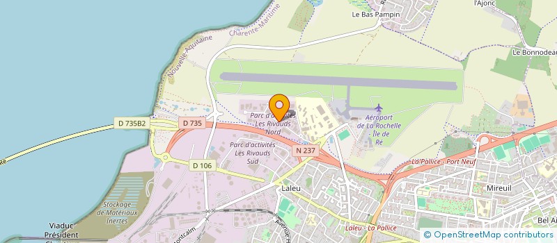 localisation de l'entreprise DELTA C.T.P. à LA ROCHELLE