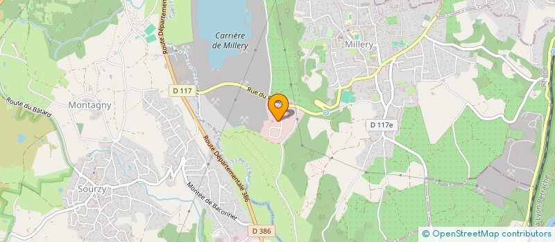 localisation de l'entreprise DELTA CAOUTCHOUC à MILLERY