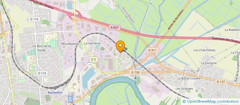 localisation de l'entreprise DELTA CARRELAGE  ROCHEFORT