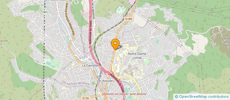 localisation de l'entreprise DELTA CARRELAGES à MARSEILLE