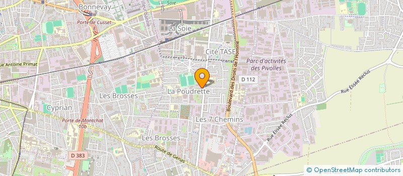 localisation de l'entreprise DELTA CARS  VAULX-EN-VELIN