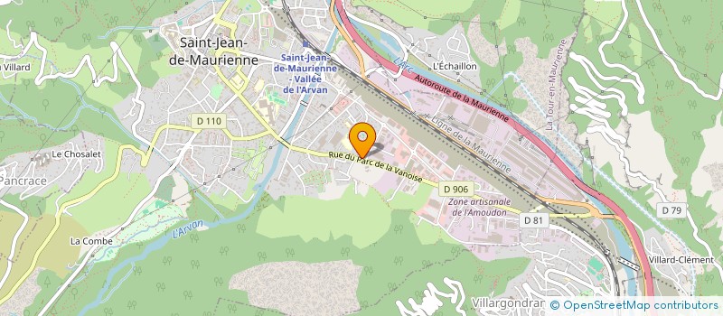 localisation de l'entreprise DELTA CLUB DE LA TOUSSUIRE à SAINT-JEAN-DE-MAURIENNE