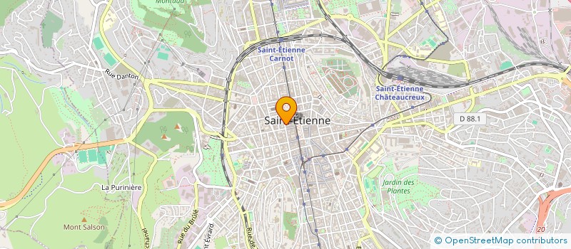 localisation de l'entreprise DELTA COACH à SAINT-ETIENNE