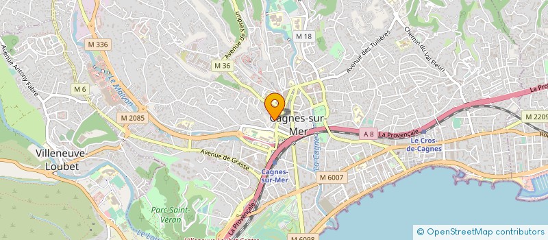 localisation de l'entreprise DELTA CONCEPT à CAGNES-SUR-MER