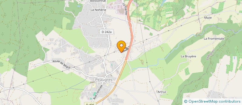 localisation de l'entreprise DELTA CONCEPT METAL  PEAUGRES