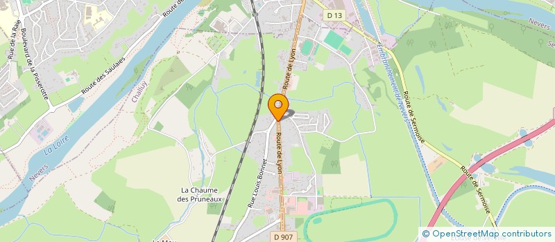 localisation de l'entreprise DELTA CONFORT  CHALLUY