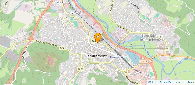 localisation de l'entreprise DELTA CONSEIL à REMIREMONT
